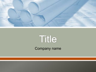 Company name
 