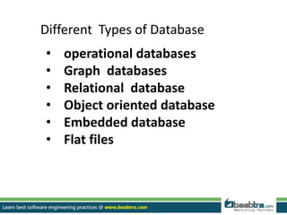 database and database types | PPT