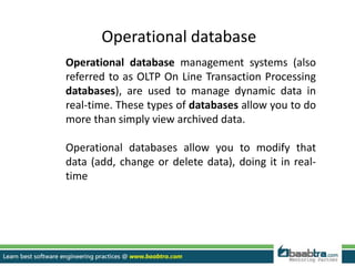 database and database types | PPT