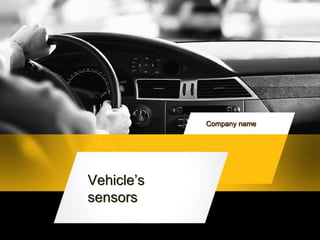 Vehicle’s
sensors
Company name
 