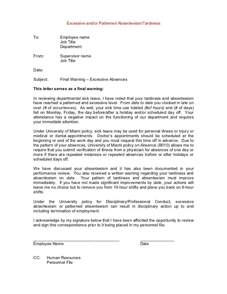 Application letter for leave of absence due to illness