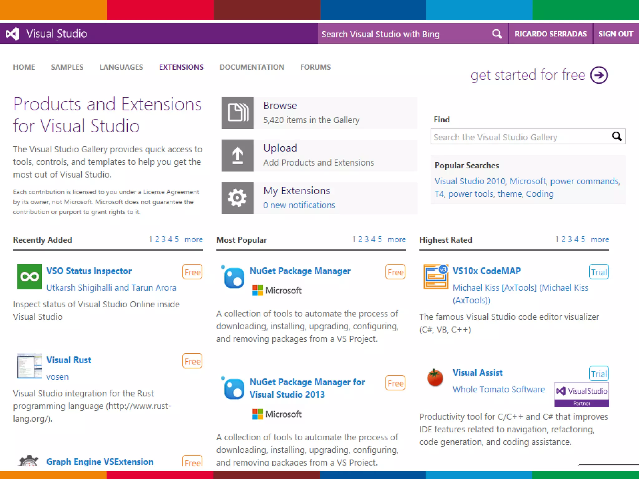 Globalcode – Open4education
Visual Studio Gallery
 