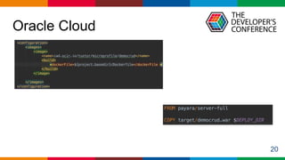 Globalcode – Open4education
Oracle Cloud
20
 