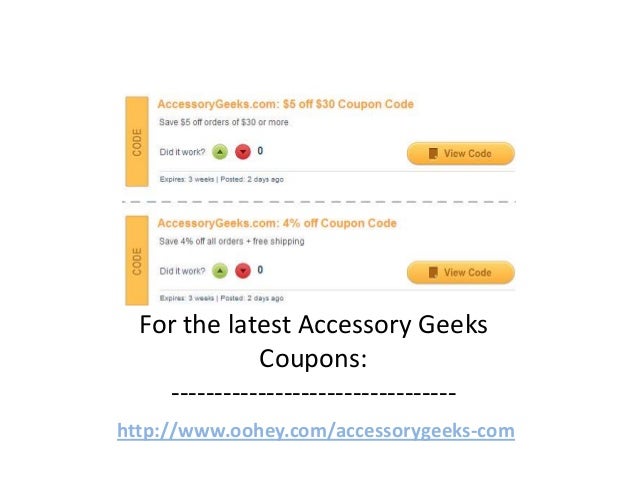 Geek accessories coupon code