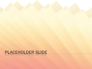 PLACEHOLDER SLIDE
 