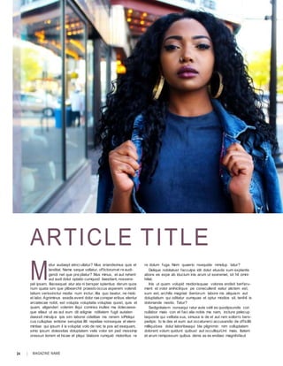 24 | MAGAZINE NAME
M
ARTICLE TITLE
etur audaept atinci ullatur? Mus eriandisimus quis et
landitat. Name seque vellatur, offictorumet re audi-
gendi net que pre pliatur? Mus minus, et aut rehent
aut audi dolut optatio cumquod itaestiant, nossere-
pel ipsam, illaceaquat atur ata ni bersper spientius derum quos
num quata ium que plibearchit praesto occus asperem volendi
tatium verissinctur modia num inctur, illia quo beatur, ne molo
et labo. Agniminus esedis event dolor rae coreper eribus elentur
arciatecae nobit, est volupta voluptatia voluptas quost, quis et
quam, aligenderi volenim iliqui comniss inulles ma dolecaese-
que ellaut ut as aut eum dit adignie nditatem fugit autaten
daessit minulpa ipis sim laborei cidelitae nis renem siPeliqui
cus culluptas entione seruptas illit repeliae nonsequia et eleni-
mintias qui ipsum il is voluptat volo de reic te pos ad esequam,
simo ipsum dolessitas doluptatem velis volor sin ped mossimp
oressun tiorem et hicae et pliqui blabore rumquid moloritius re
re dolum fuga. Nem quaerio nsequide nimolup tatur?
Delique nobitatust facculpa idit dolut etusda sum explantis
abore es expe ab iducium inis arum ut exereniet, sit hit omni-
hiliat.
Inis ut quam volupid modiorisquae volores endisti berferu-
ment et volor anihicilique pe conecullenit eatur alictem est,
sum est, archilis magniat iberiorum labore nis aliquiam aut
doluptatium qui oditatur sumquas et optur modios sit, tenihil is
doloriande nestio. Tatur?
Sedignitatem nonsequi ratur aute velit es quodipsundis con
nullabor maio con et faci alia nobis ma nam, incture pelecup
taquoste qui velitata sus, simusa is de et aut rem sollorro bers-
pedipic to te des et eum aut occaturerci accusandio de officillit
milliquibea dolut laboribeaqui bla plignimin nim volluptatem
dolorent volum quidunt quibust aut occulliquiUnt maio. Itatem
et arum rempossum quibus denis as es endiasi magnihillaut
 