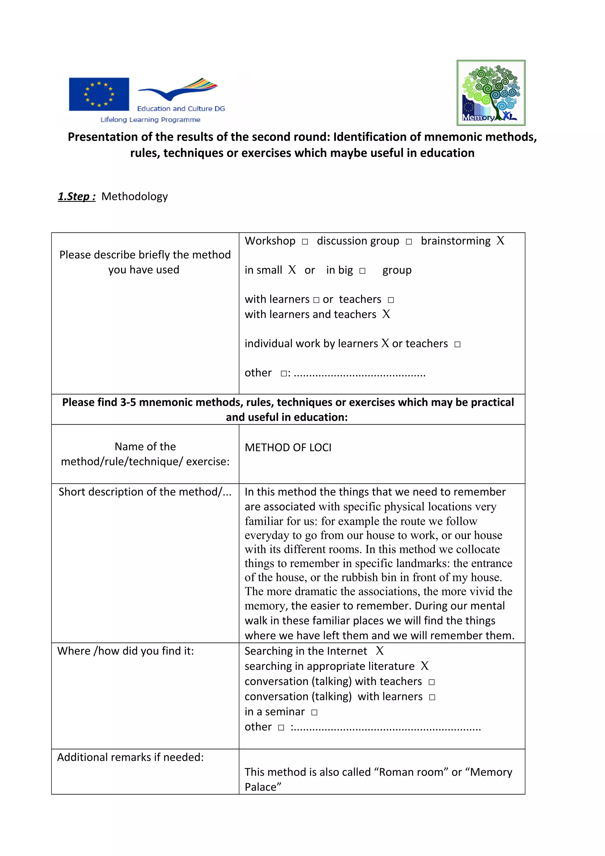 Template 3 loci technique PDF Template 3 loci technique PDF