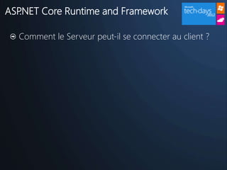 ASP.NET Core Runtime and Framework

  Comment le Serveur peut-il se connecter au client ?
 
