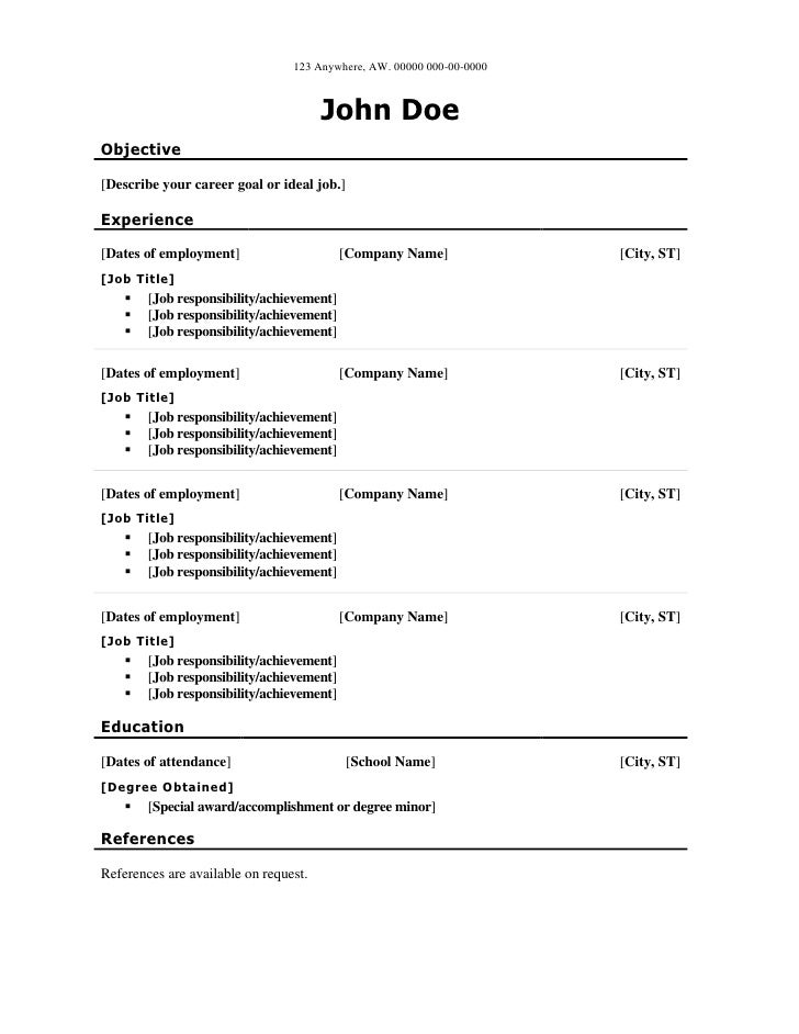 template 6 describe your ideal career