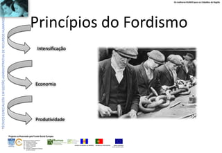 Os melhores RUMOS para os Cidadãos da Região

Princípios do Fordismo
Intensificação

Economia

Produtividade

Projecto co-financiado pelo Fundo Social Europeu
ÁREAS DE EDUCAÇÃO E FORMAÇÃO
- 342 - Marketing e publicidade
- 344 - Contabilidade e fiscalidade
- 345 - Gestão e administração
- 811 - Hotelaria e restauração
- 812 - Turismo e lazer
- 146 - Formação de professores e formadores
de áreas tecnológicas

REGIÃO AUTÓNOMA DA MADEIRA

REPÚBLICA PORTUGUESA

UNIÃO EUROPEIA
Fundo Social Europeu

 