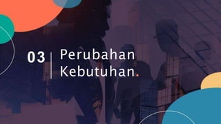 Perubahan
Kebutuhan.
03
 