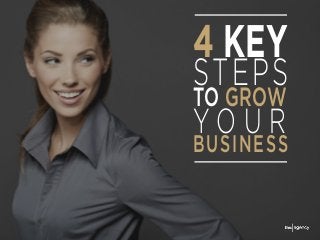 4 KEY
STEPS
TO GROW
Y O U R
BUSINESS
 