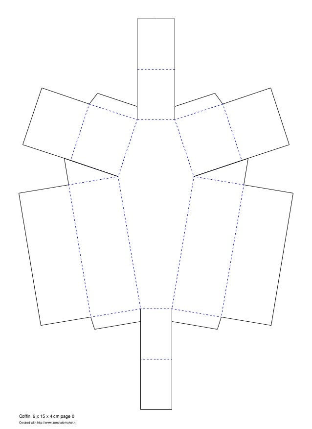 template coffin 6 x
