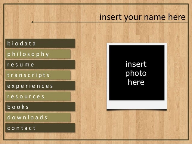 E portfolio Template E portfolio Template
