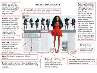 Template for magazine analysis | PPTX