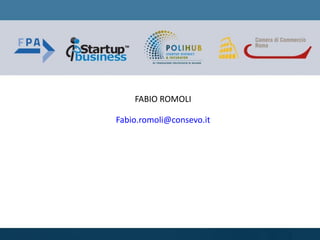 FABIO ROMOLI
Fabio.romoli@consevo.it
 