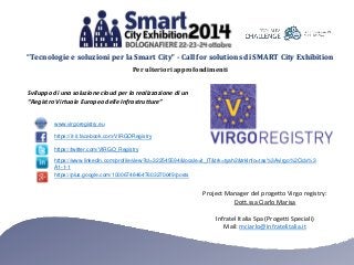 Template forum pa challenge a #sce2014  virgo registry infratel italia