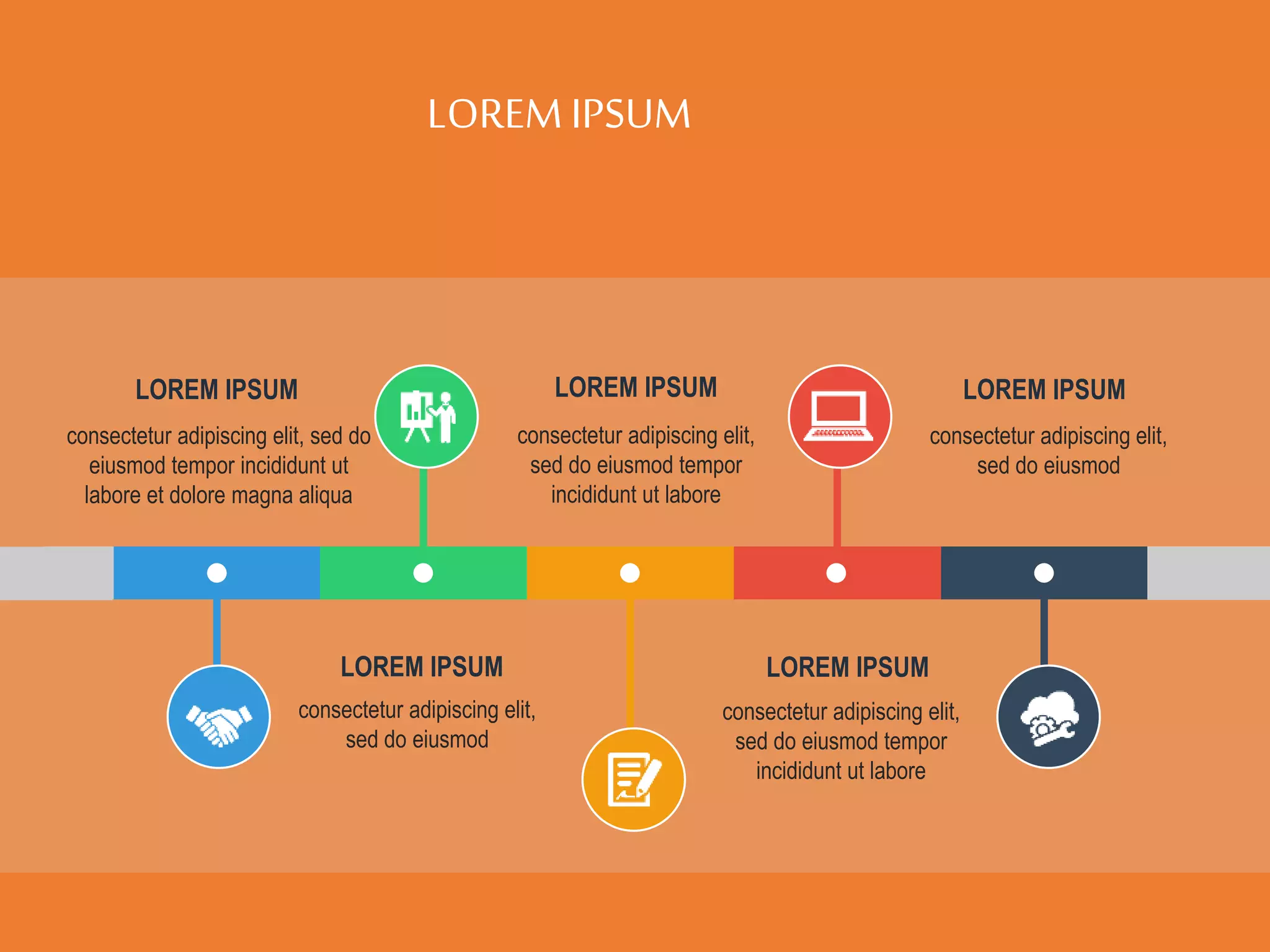 LOREMIPSUM
LOREM IPSUM LOREM IPSUM
LOREM IPSUM LOREM IPSUM LOREM IPSUM
consectetur adipiscing elit, sed do
eiusmod tempor incididunt ut
labore et dolore magna aliqua
consectetur adipiscing elit,
sed do eiusmod
consectetur adipiscing elit,
sed do eiusmod
consectetur adipiscing elit,
sed do eiusmod tempor
incididunt ut labore
consectetur adipiscing elit,
sed do eiusmod tempor
incididunt ut labore
 