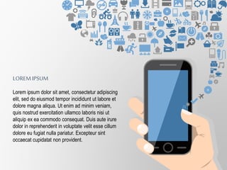 LOREM IPSUM
Lorem ipsum dolor sit amet, consectetur adipiscing
elit, sed do eiusmod tempor incididunt ut labore et
dolore magna aliqua. Ut enim ad minim veniam,
quis nostrud exercitation ullamco laboris nisi ut
aliquip ex ea commodo consequat. Duis aute irure
dolor in reprehenderit in voluptate velit esse cillum
dolore eu fugiat nulla pariatur. Excepteur sint
occaecat cupidatat non provident.
 