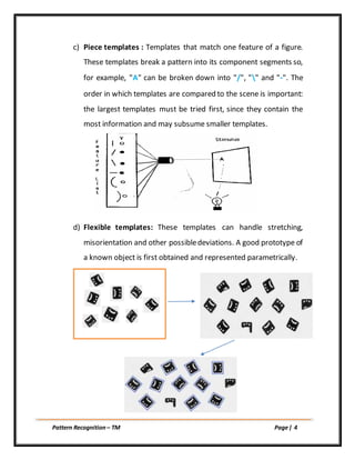 Template Matching - Pattern Recognition | DOCX
