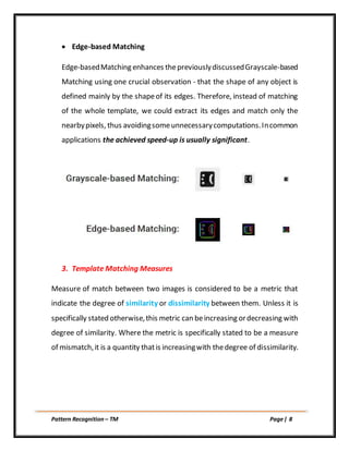 Template Matching - Pattern Recognition | PDF
