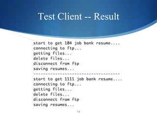 Test Client -- Result 