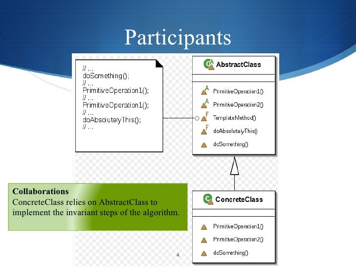 template method pattern template method pattern exle template method pattern template method pattern exle