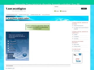 Ilustración Tema inicial de discusión Segunda actividad, Fase III 