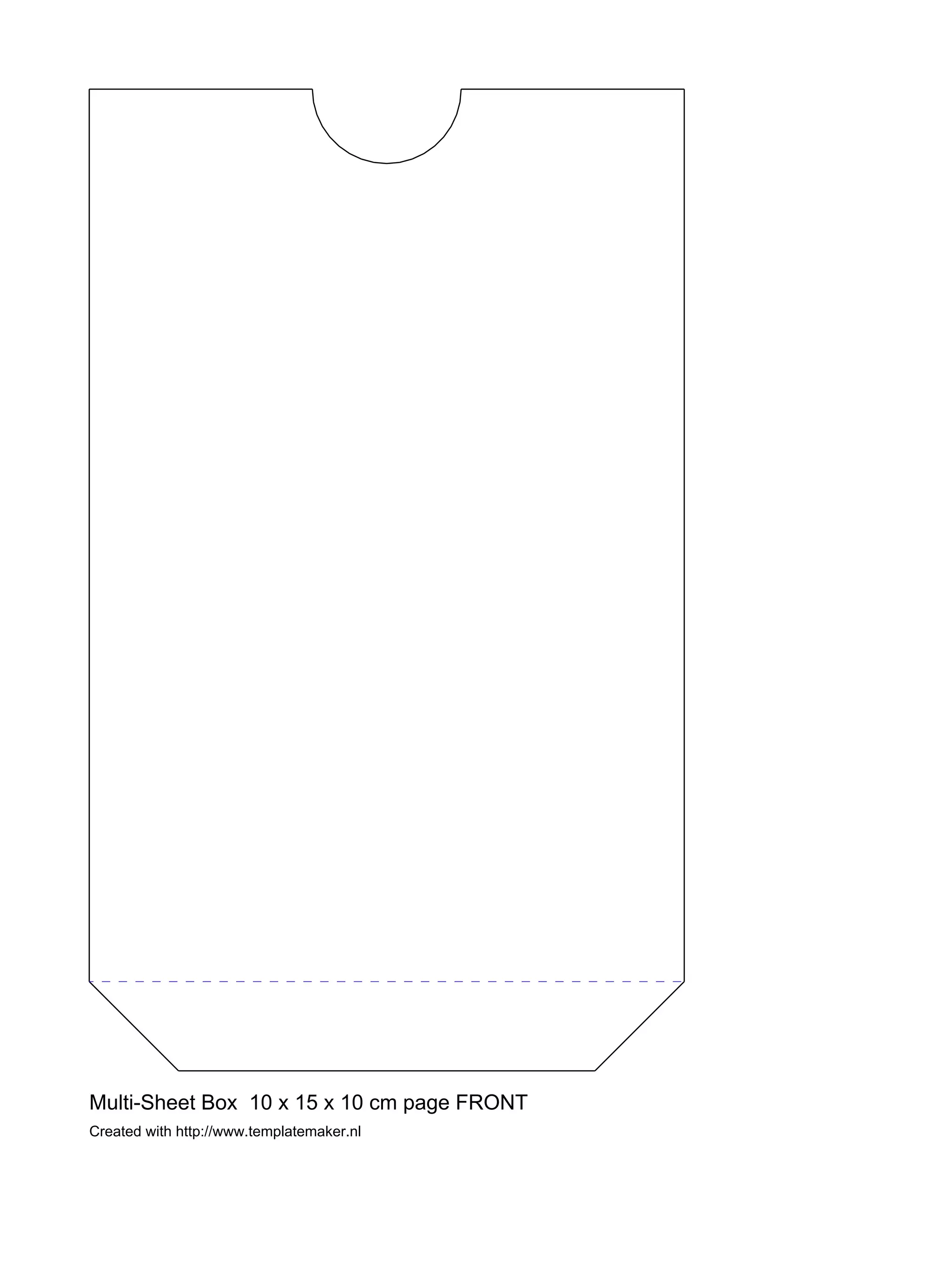 Created with http://www.templatemaker.nl
Multi-Sheet Box 10 x 15 x 10 cm page FRONT