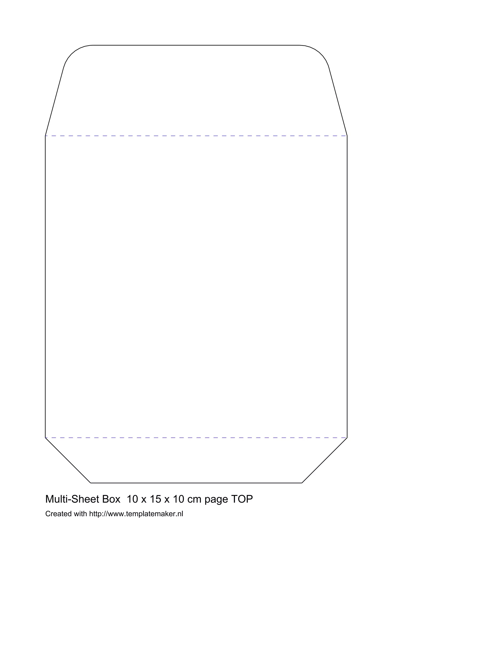 Created with http://www.templatemaker.nl
Multi-Sheet Box 10 x 15 x 10 cm page TOP