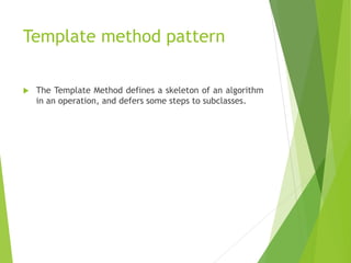 Template pattern | PPTX | Programming Languages | Computing