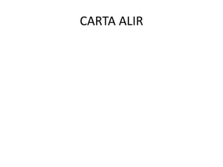 CARTA ALIR
 