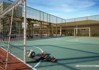 Perspectiva ilustrada da quadra
 