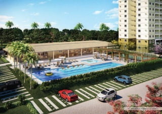 Perspectiva ilustrada do clube
 