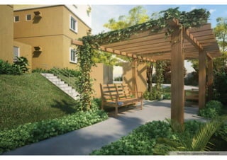 Perspectiva ilustrada do pergolado
 