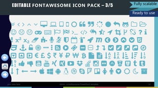 EDITABLE FONTAWESOME ICON PACK – 3/5
your date here större - a multipurpose PowerPoint template 12
Ready to use
Fully scalable
 
