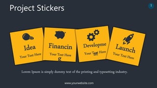 Project Stickers
www.yourwebsite.com
Lorem Ipsum is simply dummy text of the printing and typesetting industry.
1
 