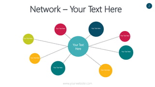 Network – Your Text Here
Your Text
Here
Your Text Here Your Text Here
Your Text Here
Your Text Here
Your Text Here
Your Text Here
Your Text Here
Your Text Here
2
www.yourwebsite.com
 