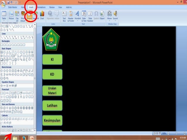 Template presentasi menggunakan powerpoint