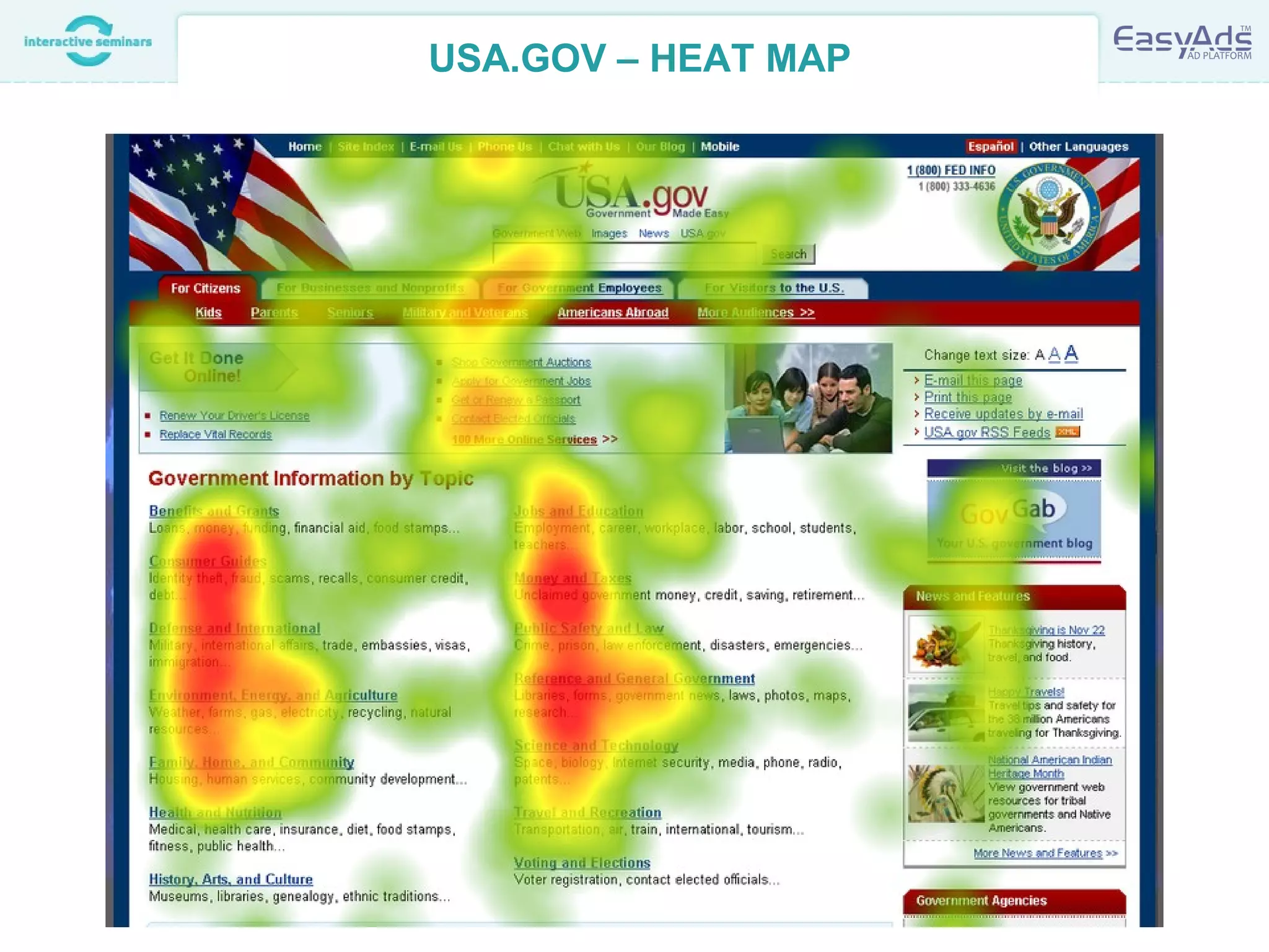 USA.GOV – HEAT MAP
 