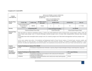 Template RPS dari Aptikom .............. | DOCX