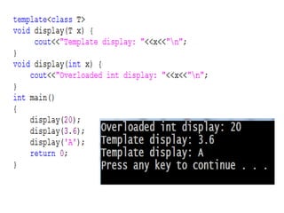 TEMPLATES in C++ are one of important topics in Object Oriented ...