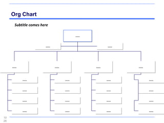 Org Chart
       Subtitle comes here

                                                .....


                        .....                                    .....




     .....                      .....                   .....            .....



             .....                      .....                   .....            .....


             .....                      .....                   .....            .....


             .....                      .....                   .....            .....


             .....                      .....                   .....            .....

10
26
 