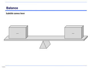 Balance
       Subtitle comes here




                 .....       .....




1093
 