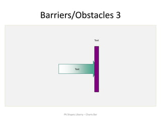 Barriers/Obstacles 3

                                Text




              Text




     PK Shapes Libarry – Charts Bar
 