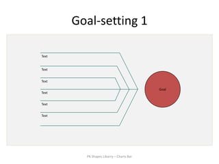 Goal-setting 1

Text


Text


Text

                                          Goal
Text


Text


Text




         PK Shapes Libarry – Charts Bar
 