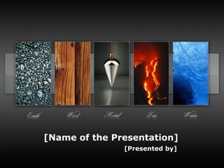 [Presented by] [Name of the Presentation] 