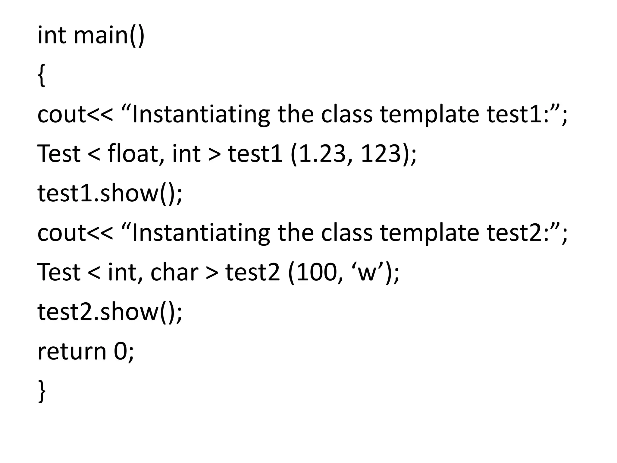 Templates in c++ | PPTX
