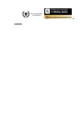 15
SUMÁRIO
 