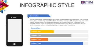 INFOGRAPHIC STYLE
Content A - 40%
Content B - 70%
Content C - 30%
Content D - 90%
Contents Here
Contents Here
You can simp...